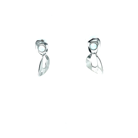 PENDIENTE PLATA OPALO                                                                               