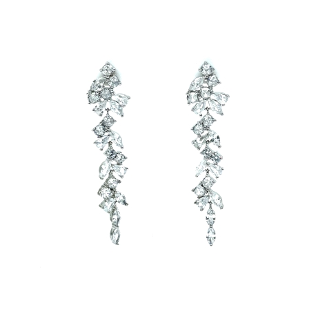 PENDIENTE PLATA CIRCONITAS                                                                          