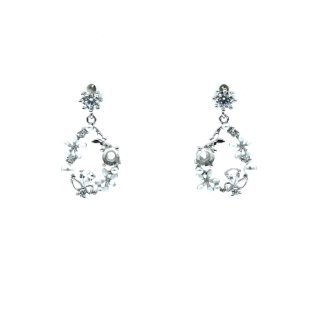 PENDIENTE PLATA CIRCONITAS COLOR                                                                    