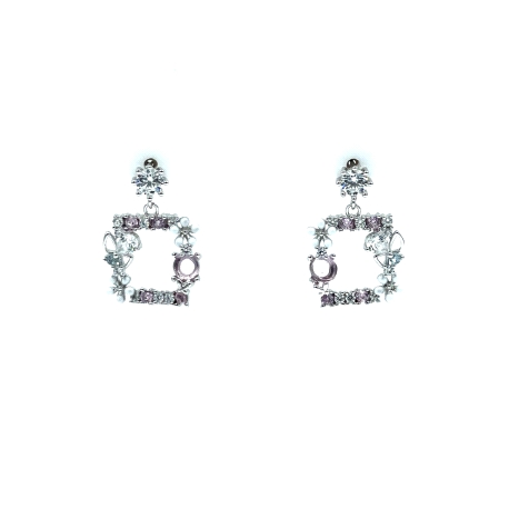 PENDIENTE PLATA CIRCONITAS COLOR                                                                    