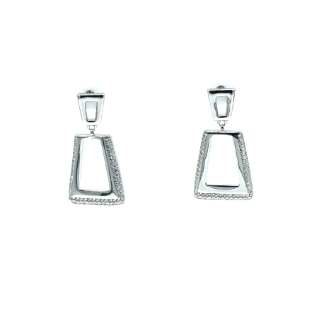 PENDIENTE PLATA CIRCONITAS                                                                          