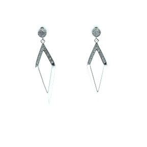 PENDIENTE PLATA CIRCONITAS                                                                          