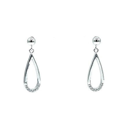 PENDIENTE PLATA CIRCONITAS                                                                          