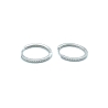 PENDIENTE PLATA ARO 14 MM CIRCONITAS