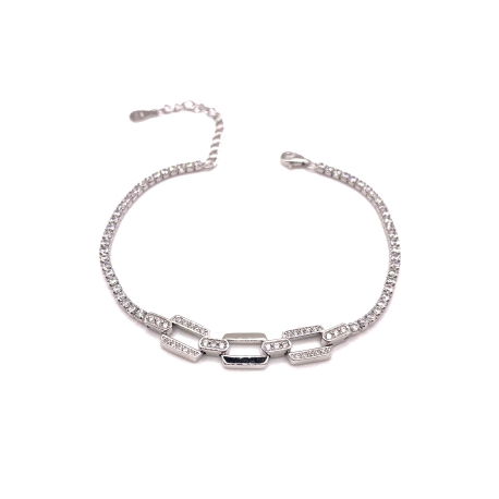 PULSERAS PLATA CIRCONITAS                                                                           