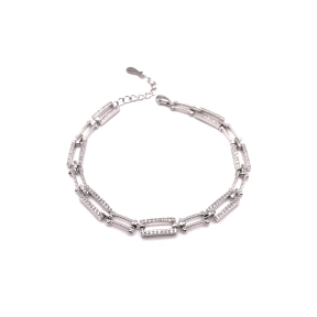 PULSERAS PLATA CIRCONITAS                                                                           