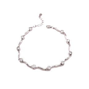 PULSERAS PLATA CIRCONITAS                                                                           