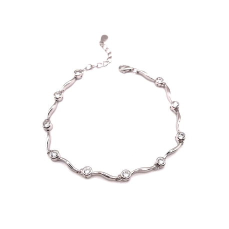 PULSERAS PLATA CIRCONITAS                                                                           