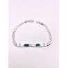 PULSERAS PLATA BARBADA 2 PLACAS