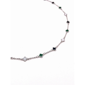 GARGANTILLA PLATA LISA ESMALTE                                                                      