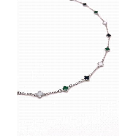 GARGANTILLA PLATA LISA ESMALTE                                                                      