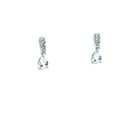 PENDIENTE PLATA CIRCONITAS                                                                          