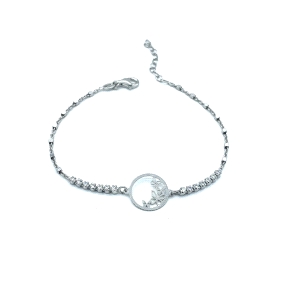 PULSERAS PLATA CRISTAL                                                                              