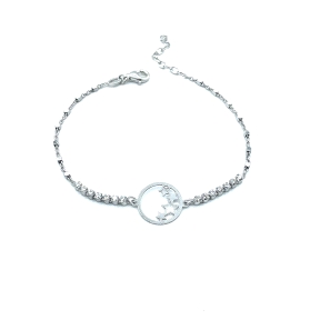 PULSERAS PLATA CRISTAL                                                                              