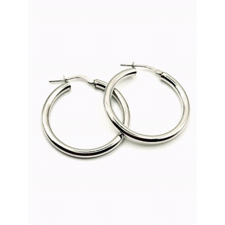 PENDIENTE PLATA TUBO 3MM 2,5CM                                                                      