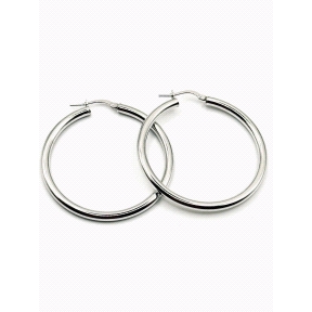 PENDIENTE PLATA TUBO 3MM 3,5CM                                                                      