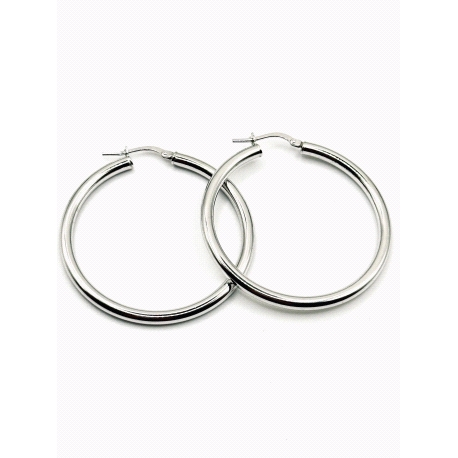 PENDIENTE PLATA TUBO 3MM 3,5CM                                                                      