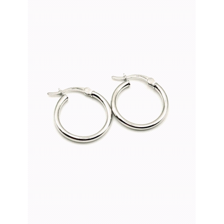 PENDIENTE PLATA TUBO 2MM 1,5CM                                                                      