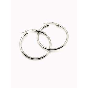 PENDIENTE PLATA TUBO 2MM 2,5CM                                                                      