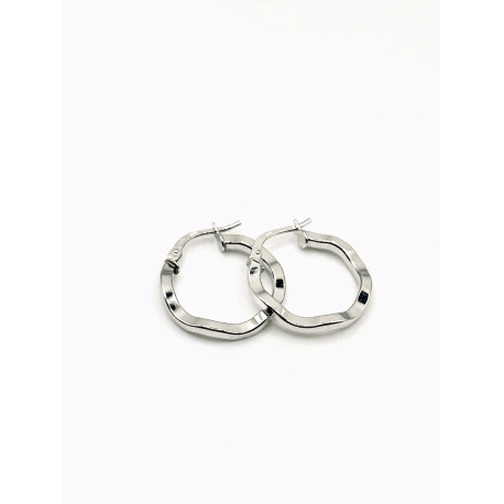 PENDIENTE PLATA 2X2 ONDULADA 1,5CM                                                                  