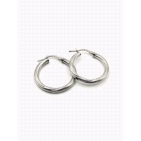 PENDIENTE PLATA RIZADO 3MM 2CM                                                                      