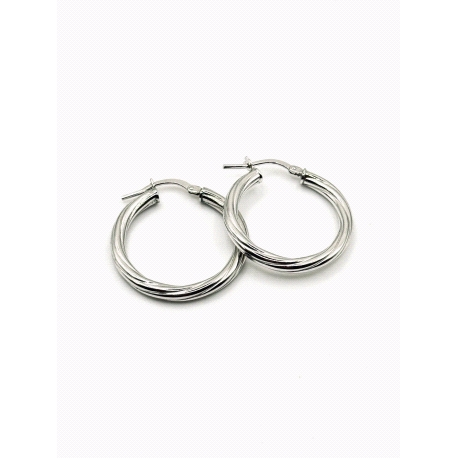 PENDIENTE PLATA RIZADO 3MM 2CM                                                                      