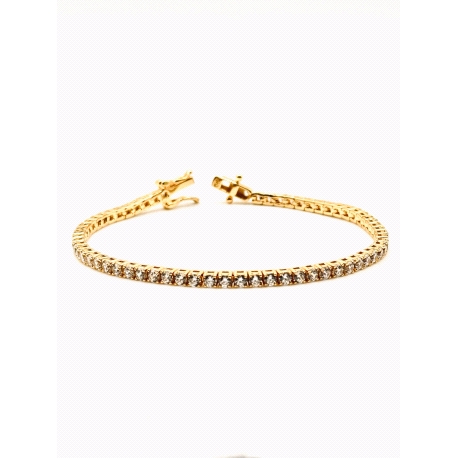 PULSERAS PLATA RIVIER 2,5 MM 19CM BAÑO O                                                            