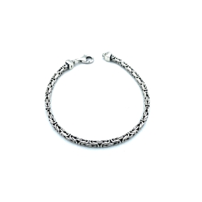 PULSERAS PLATA LISA OXIDO 3 MM