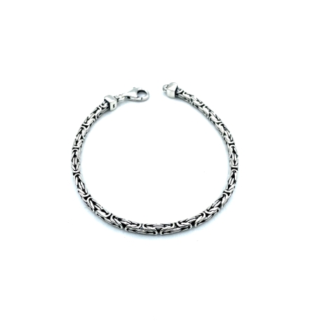 PULSERAS PLATA LISA OXIDO 3 MM