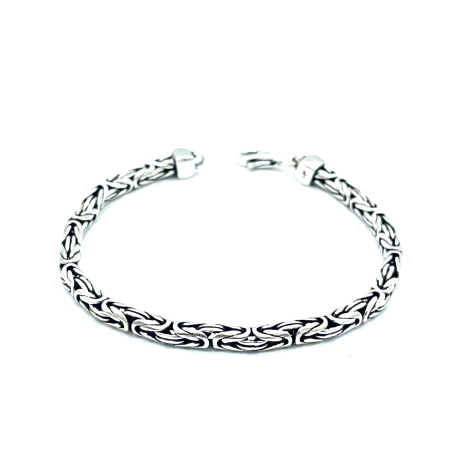 PULSERAS PLATA LISA OXIDO