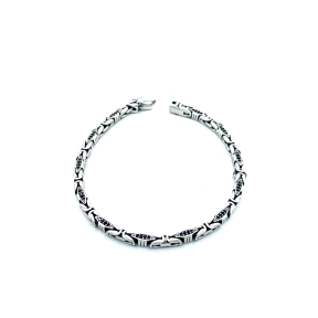 PULSERAS PLATA CIRCONITA NEGRA OXIDO