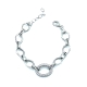 PULSERAS PLATA CIRCONITAS ESLABON