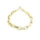 PULSERAS PLATA CIRCOITAS ESLABON BAÑO OR