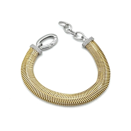 PULSERAS PLATA CIRCONITAS BAÑO ORO