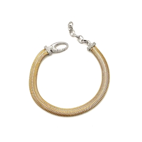 PULSERAS PLATA CIRCONITAS BAÑO ORO