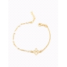 PULSERAS PLATA PERLITAS BAÑO ORO                                                                    