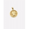 COLGANTE PLATA COMUNION LISO BAÑO ORO                                                               