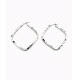 PENDIENTE PLATA ARO ONDAS ROMBO                                                                     