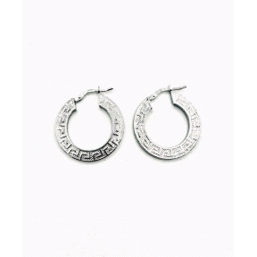PENDIENTE PLATA ARO GRECA 23 MM                                                                     