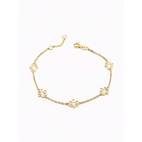 PULSERAS PLATA LISA BAÑO ORO                                                                        