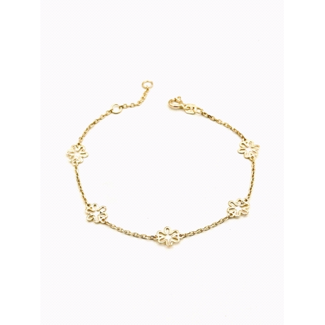 PULSERAS PLATA LISA BAÑO ORO                                                                        