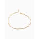 PULSERAS PLATA LISA BAÑO ORO                                                                        