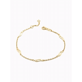PULSERAS PLATA LISA BAÑO ORO                                                                        