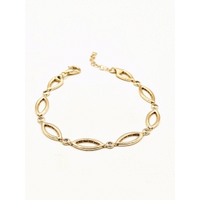 PULSERAS PLATA CIRCONITAS BAÑO ORO                                                                  