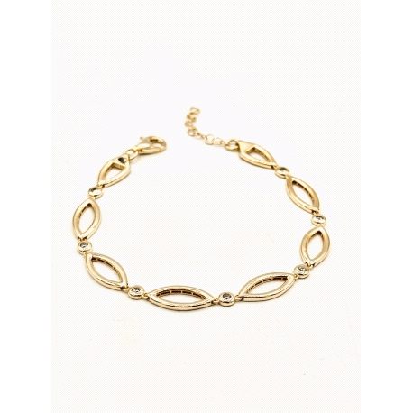 PULSERAS PLATA CIRCONITAS BAÑO ORO                                                                  