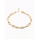 PULSERAS PLATA LISA BAÑO ORO                                                                        