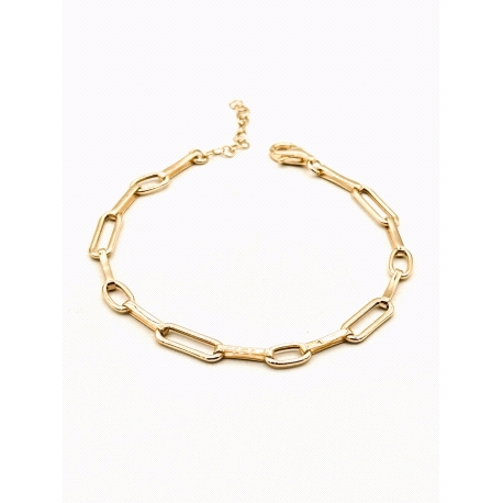 PULSERAS PLATA LISA BAÑO ORO                                                                        