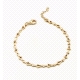 PULSERAS PLATA LISA BAÑO ORO                                                                        