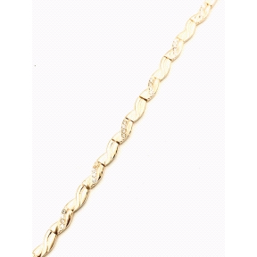 PULSERAS PLATA CIRCONITAS BAÑO ORO                                                                  