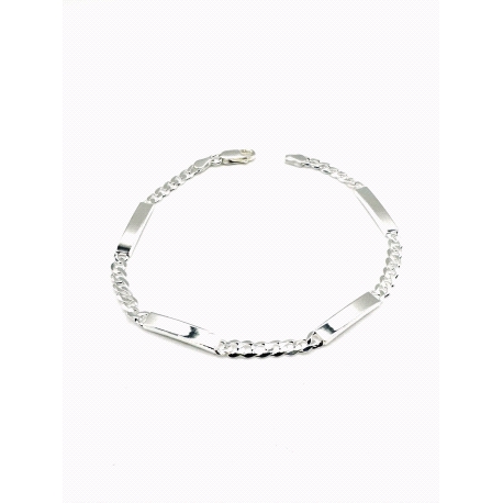 PULSERAS PLATA 4 PLACAS                                                                             